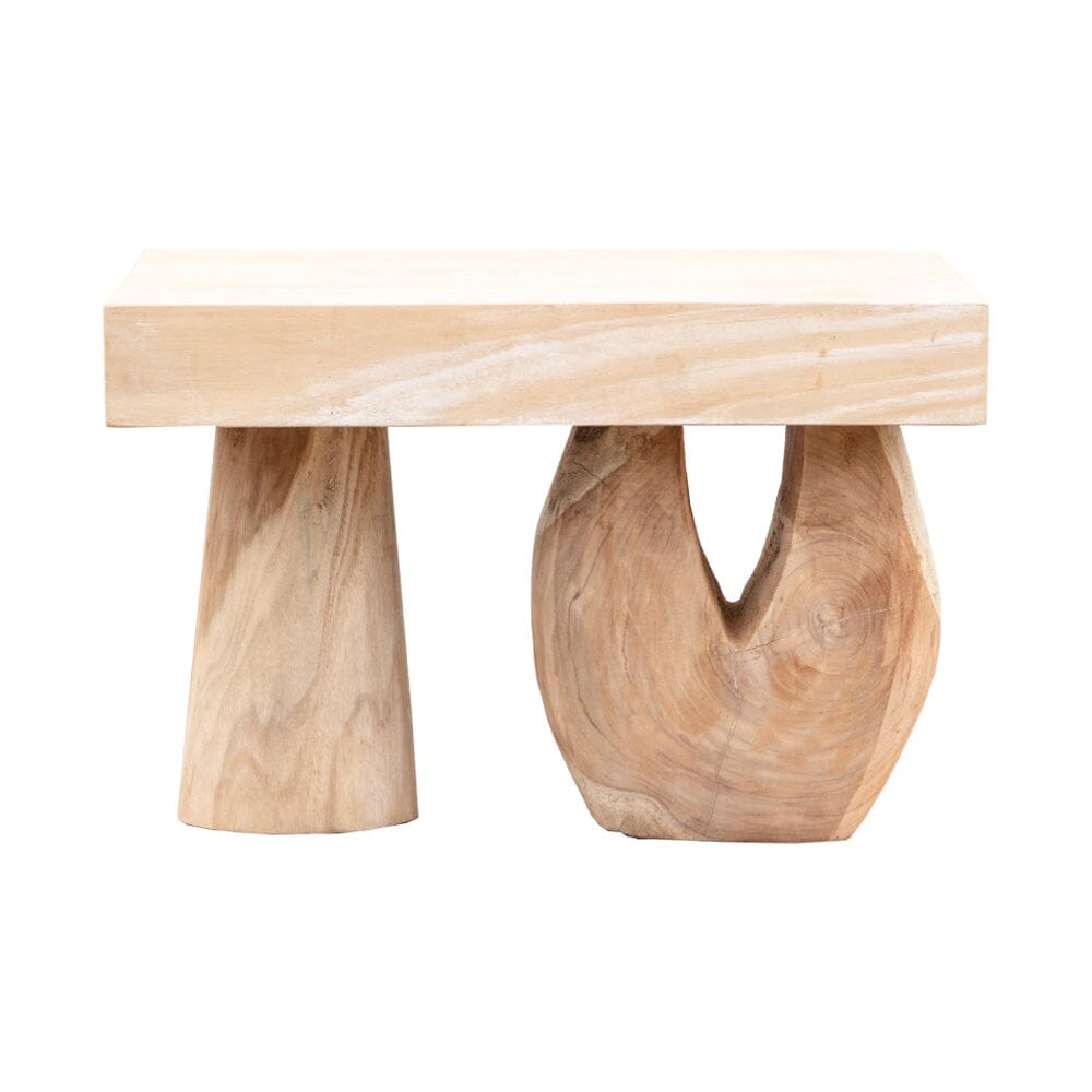 Abstract Teak Side Table IV