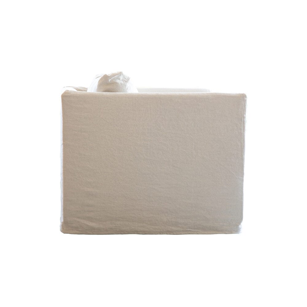 Linen Slipcover Lounge Chair