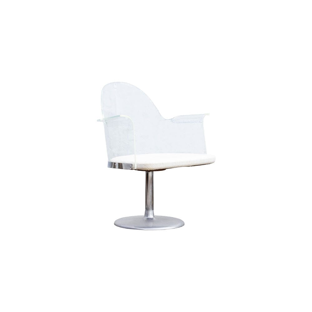 Lucite Swivel Chair