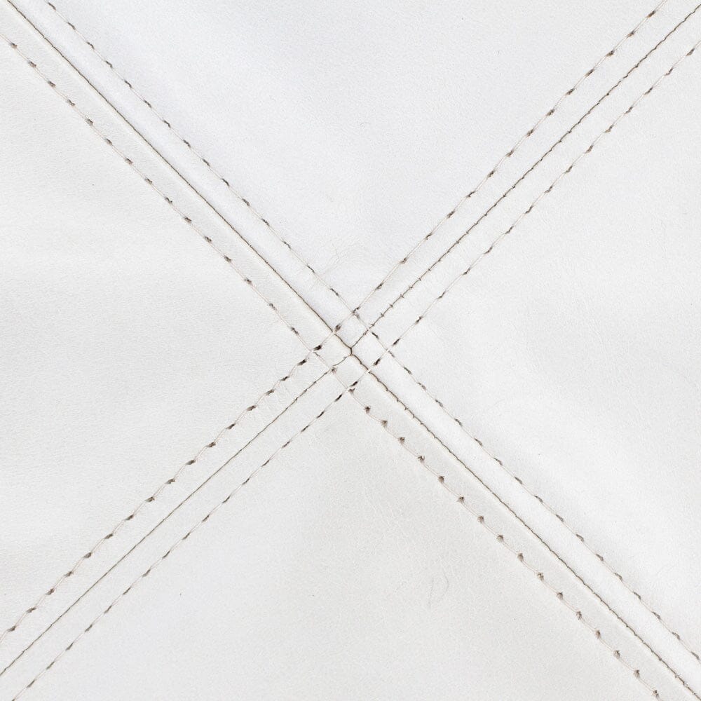 Wrought Iron and Leather Stools Pair