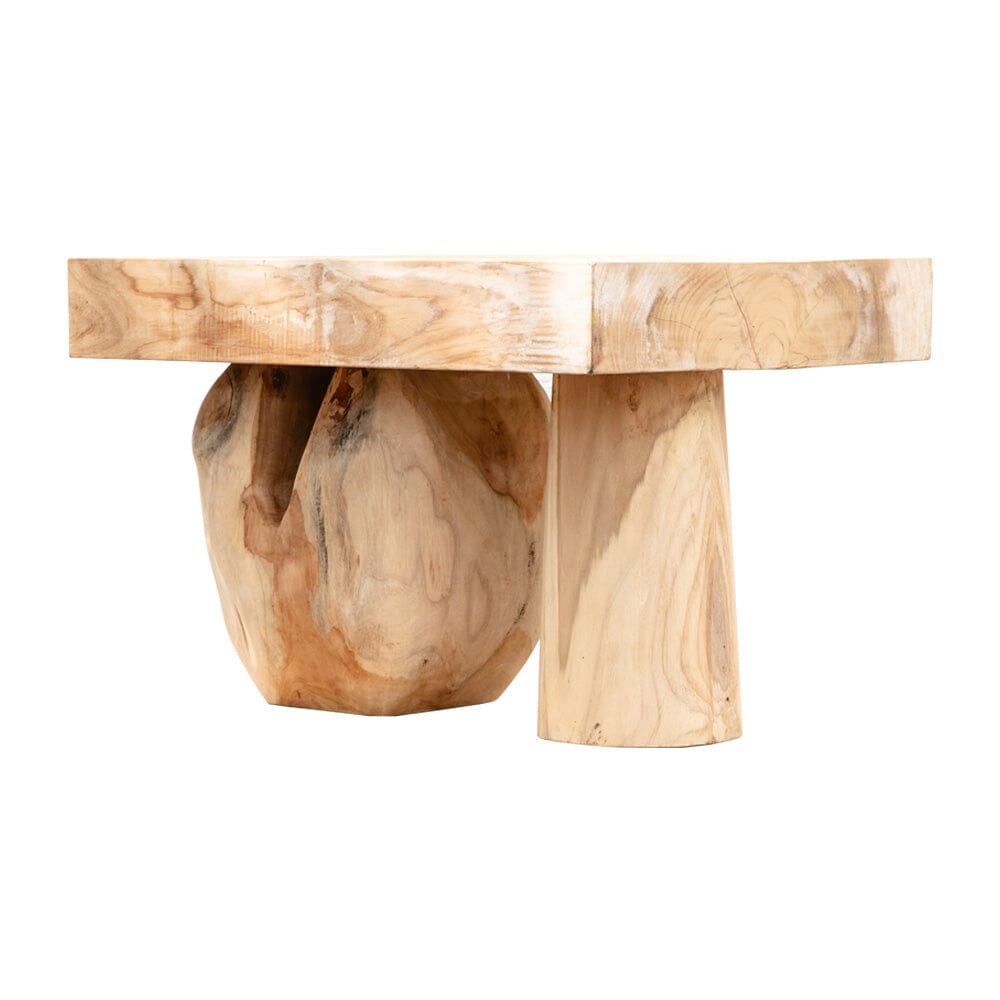 Abstract Teak Side Table V