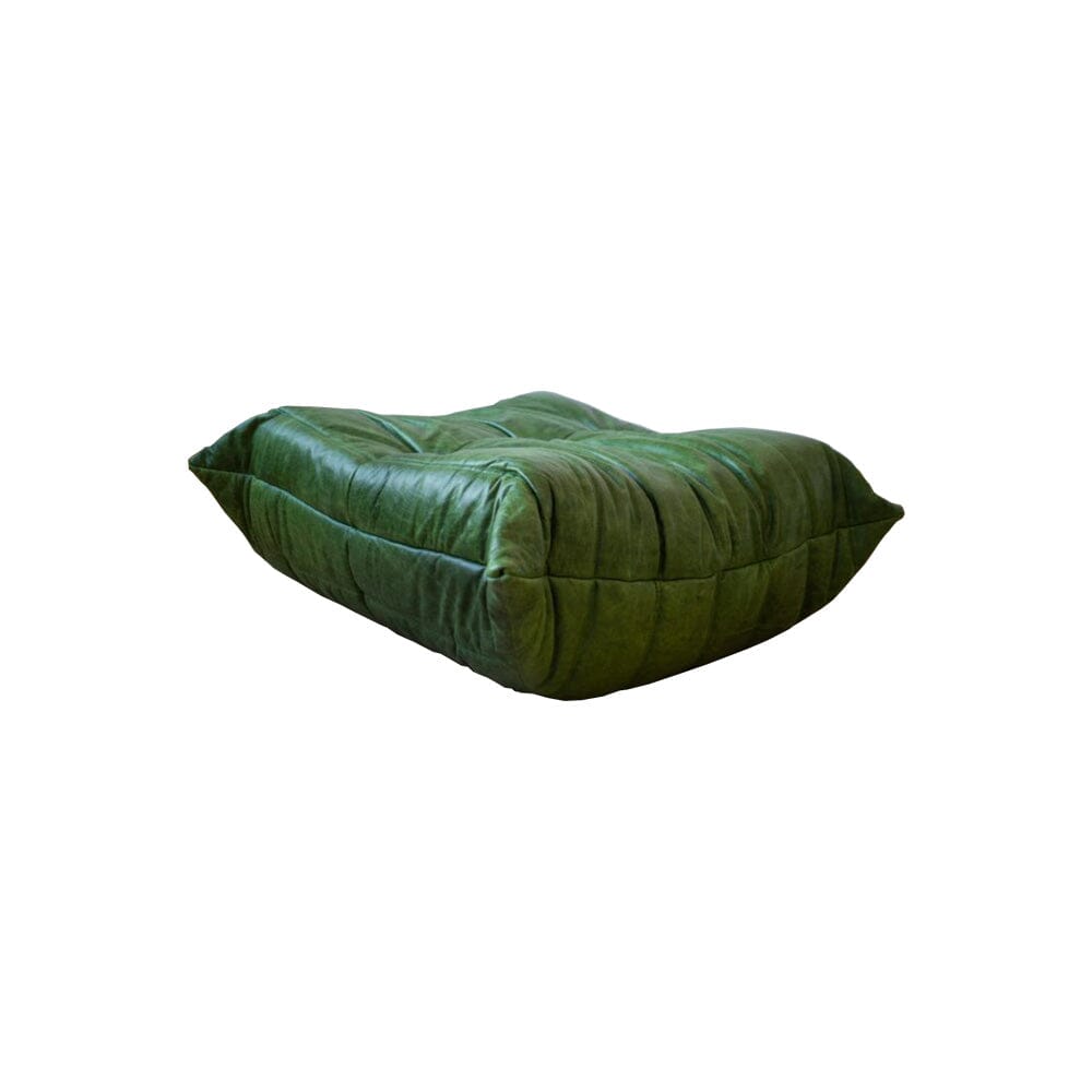 Green Leather Togo Living Room by Michel Ducaroy