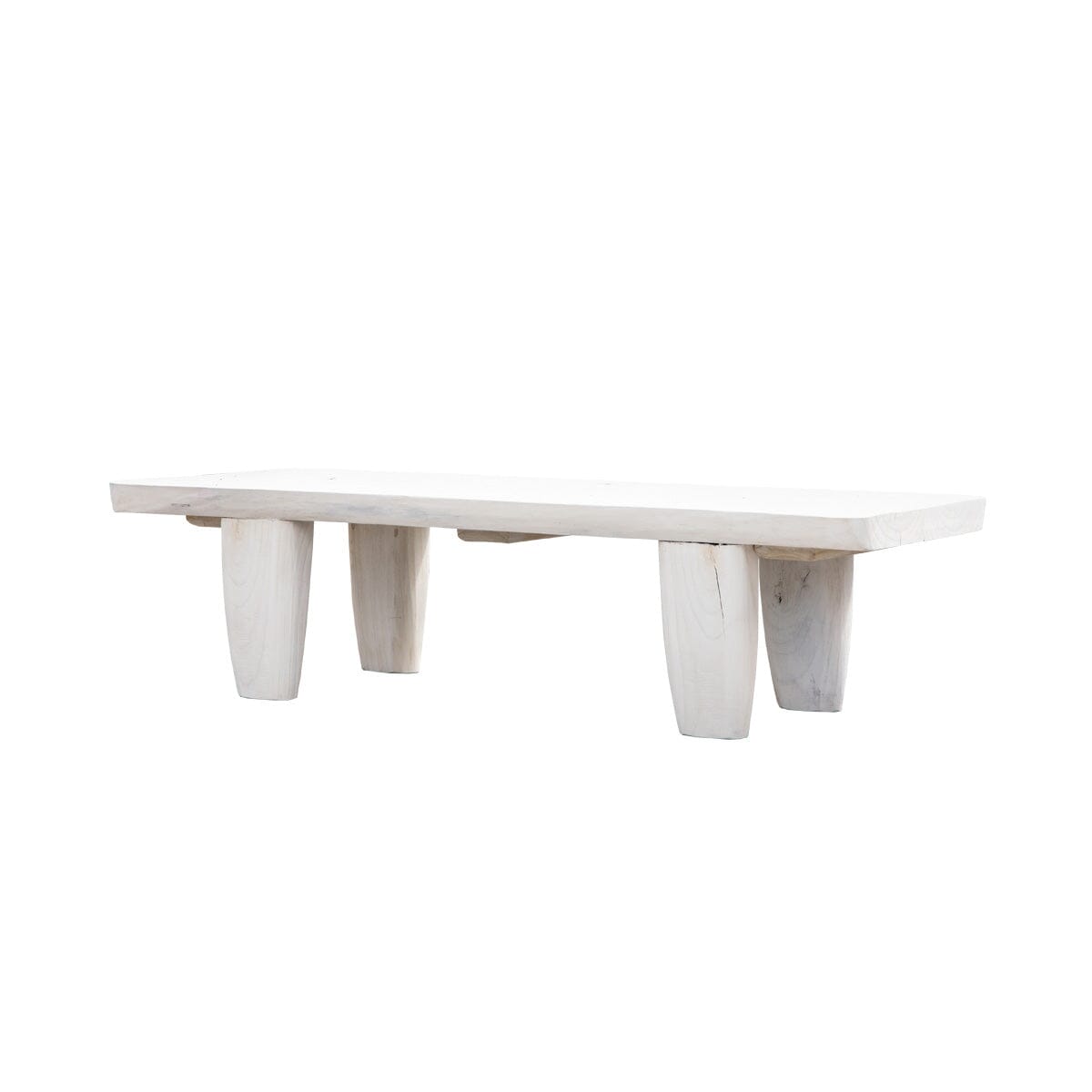 Live Edge Coffee Table - Whitewash