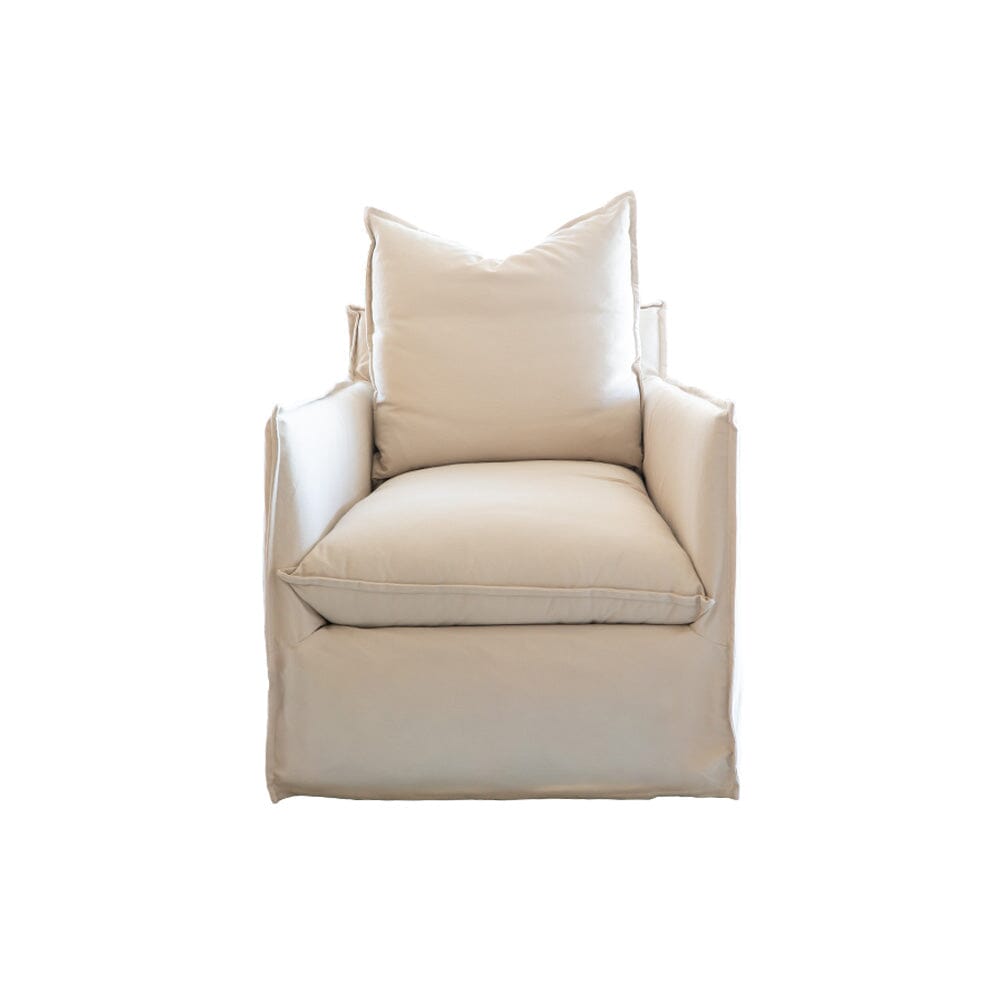Swivel Slip Cover Chair