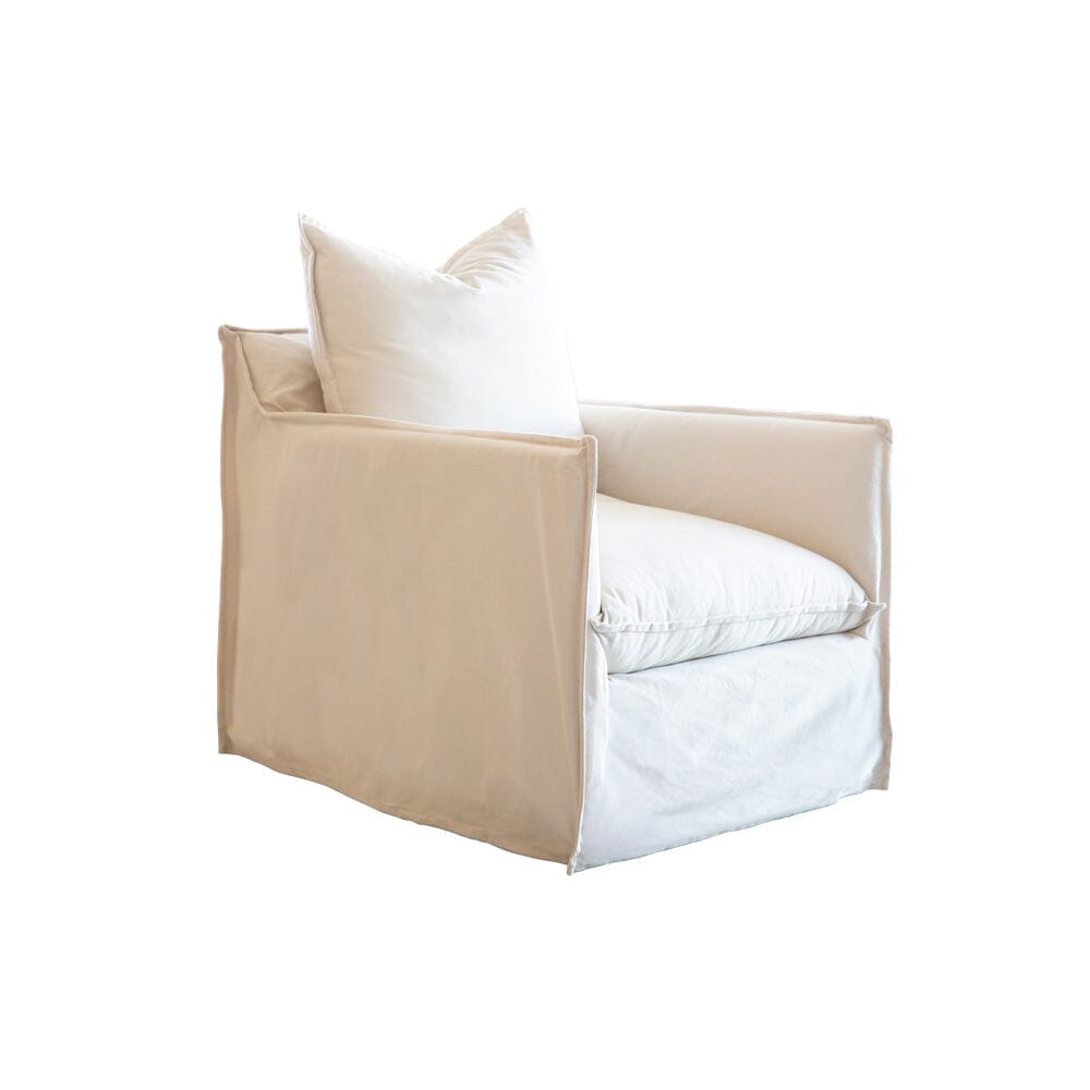 Swivel Slip Cover Chair