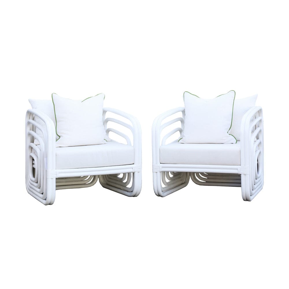 White Cube Arm Chair